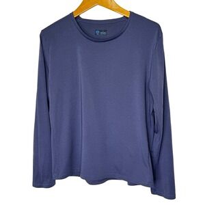Janji Long Sleeve T-Shirt Womens Large Blue